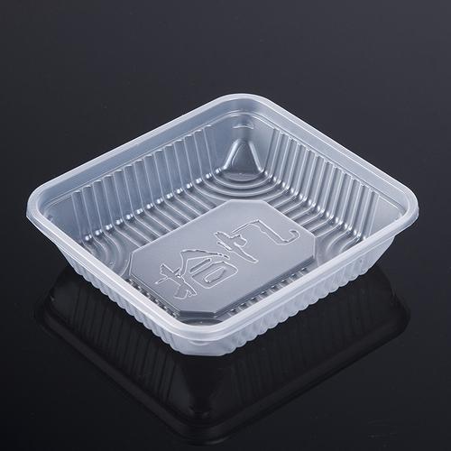 厂家批发 一次性透明食品托盘 方形吸塑包装 月饼饼干塑料包装盒